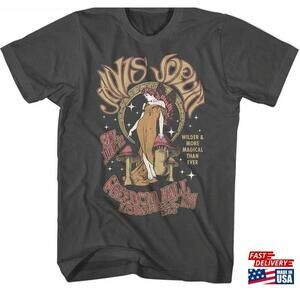 Janis Joplin Fairy And Moon Smoke Tshirt Unisex Classic